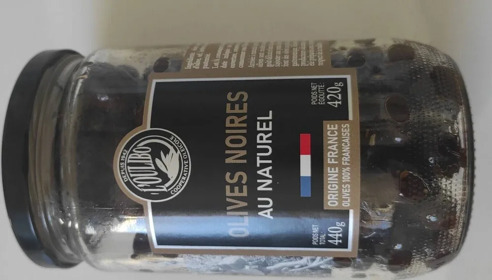 Olives noires au naturel