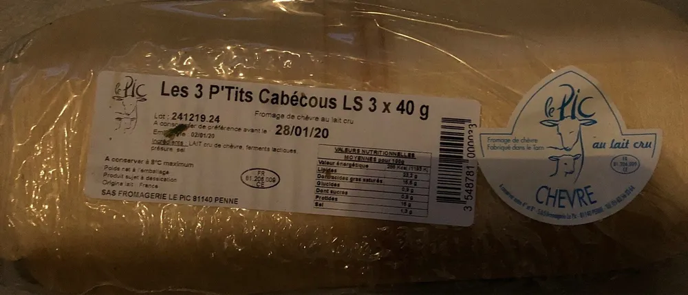 Les 3 P'Tits Cabécous LS 3 x 40g