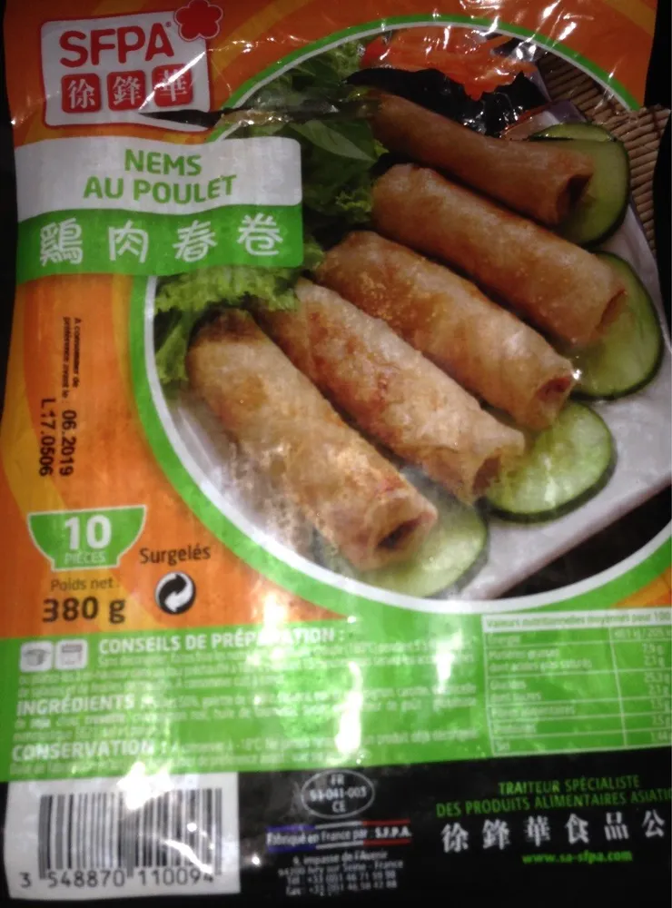Nems au poulet