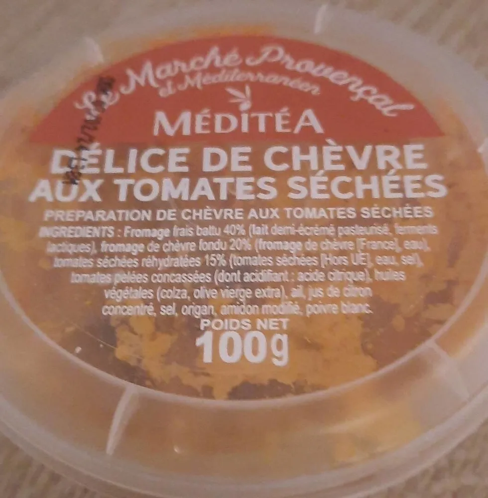 Délice de chèvre aux tomates séchées