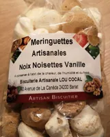 Meringuettes artisanales noix noisettes