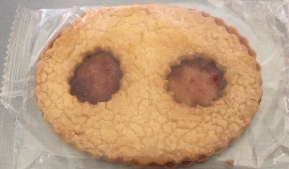 Biscuit artisanal lunette à la fraise