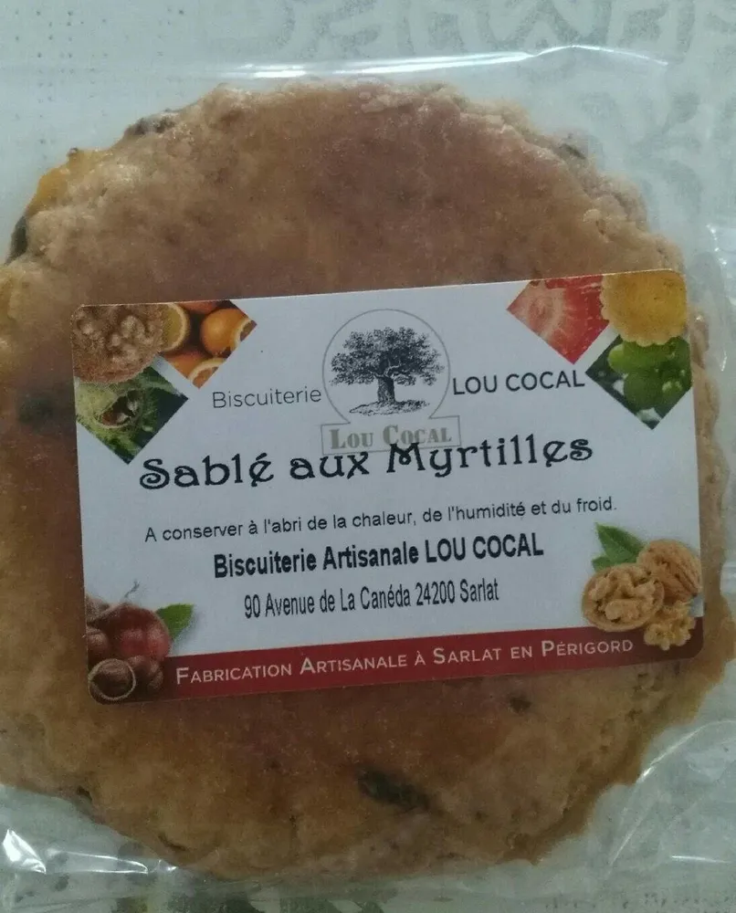 Sablé aux Myrtilles