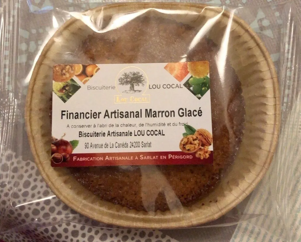 Financier artisanal marron glace
