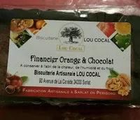 Financier Orange et Chocolat
