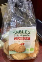 Sablés bio epeautre et cranberries
