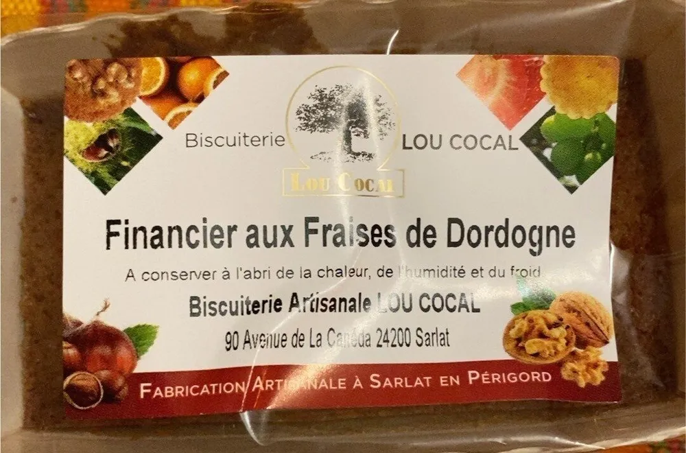 Financier aux fraises de Dordogne