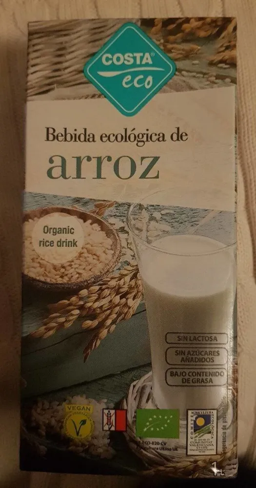 Bebida ecológica de arroz