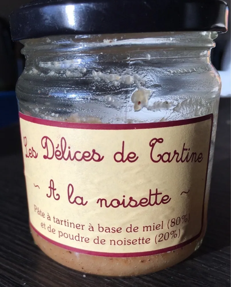 Les delices de tartine à la noisette