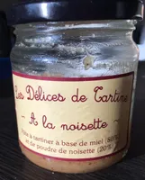 Les delices de tartine à la noisette