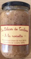 Pàte à tartiner à base de miel et de poudre de noisette