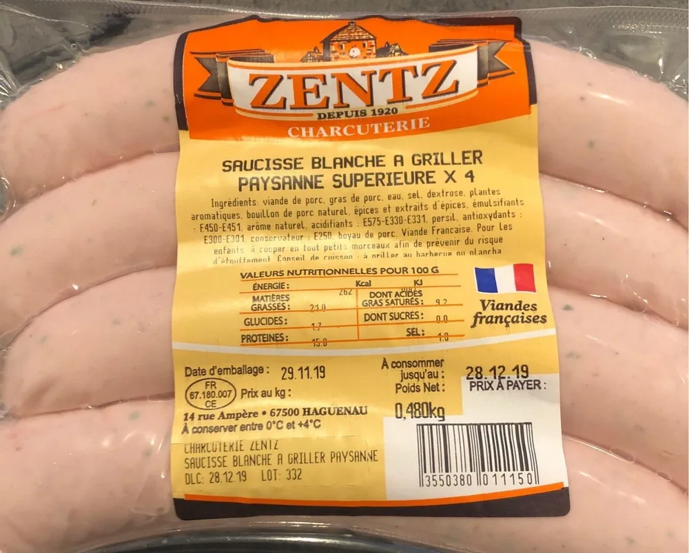 Saucisse a griller