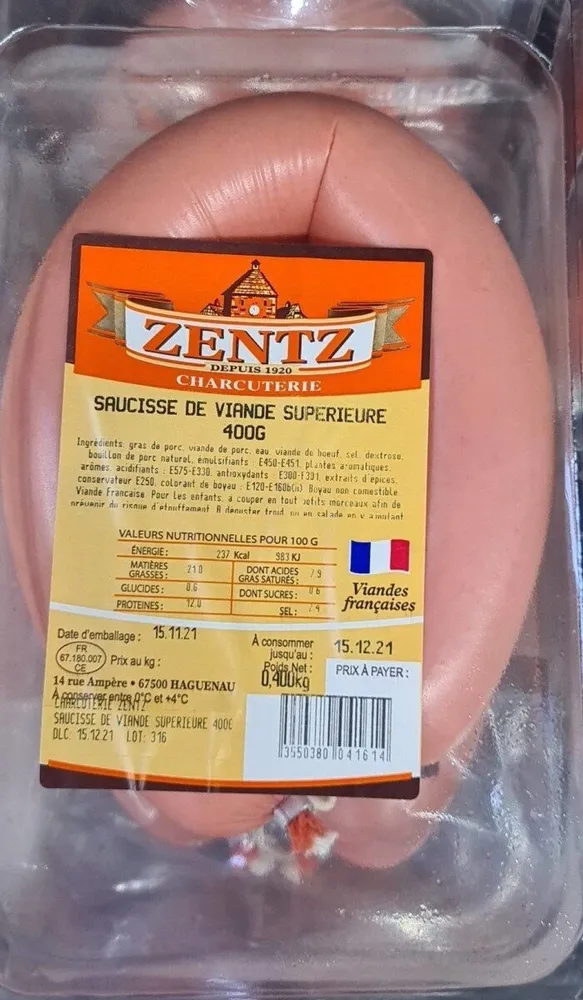 Saucisse de viznde