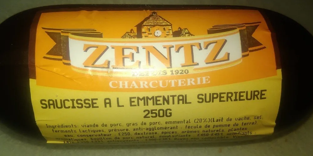 Saucisse a l'emmental supérieur