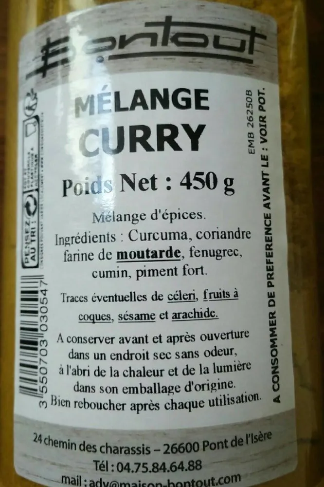 Mélange curry