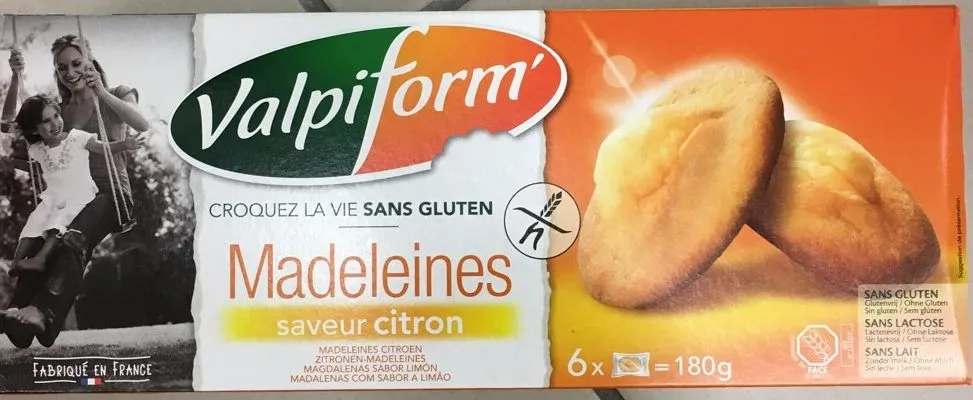 Madeleines saveur citron