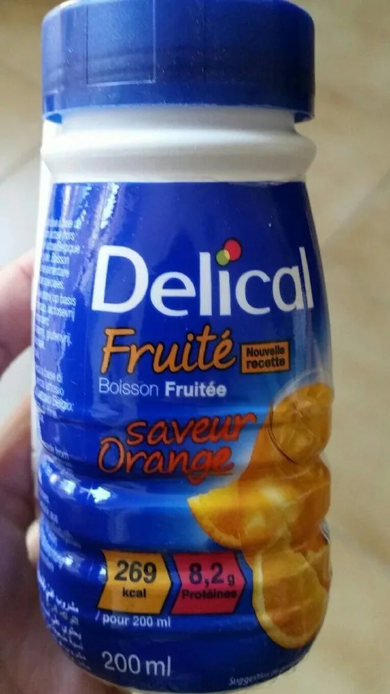 Delical Boisson Fruitée (mélange Glucido-protidique) Orange