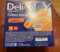 Crème dessert saveur abricot