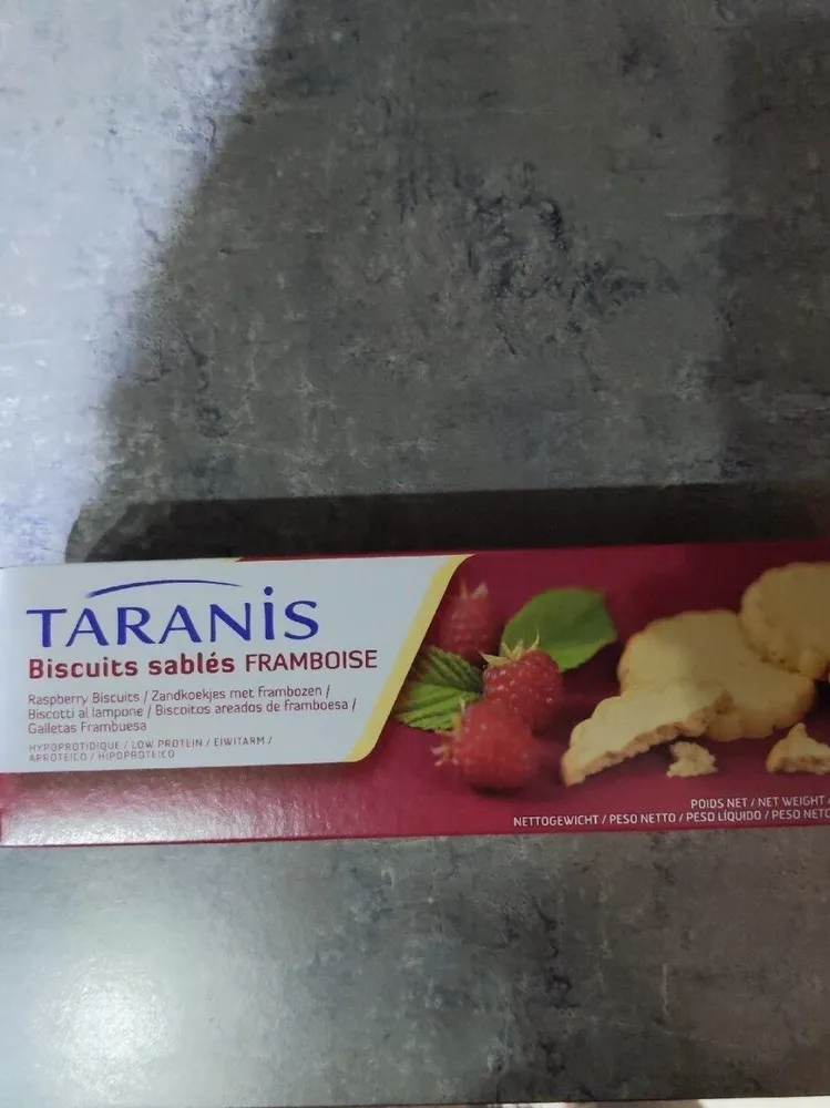 Biscuits sablés framboise
