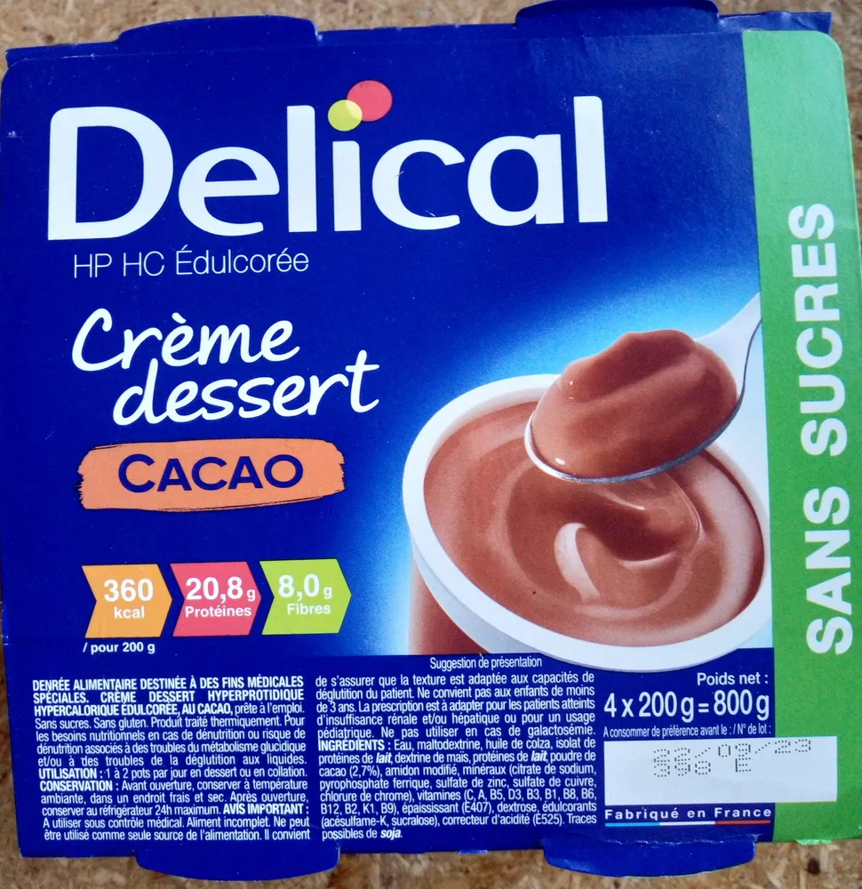 Crème dessert cacao