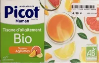 Tisane allaitement saveur agrumes