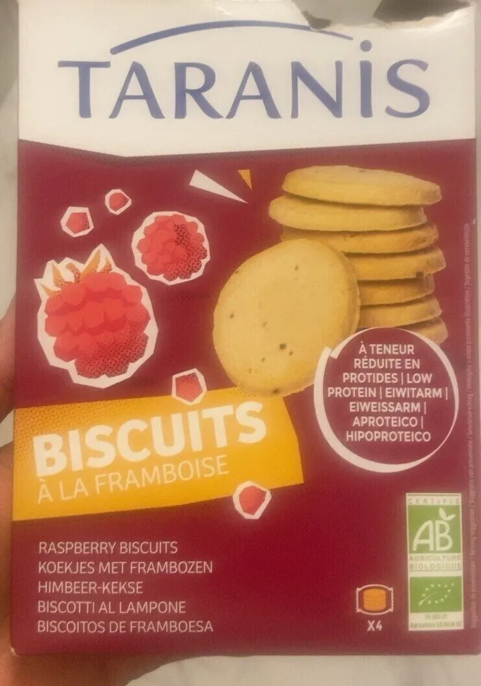 Biscuits Taranis à la framboise