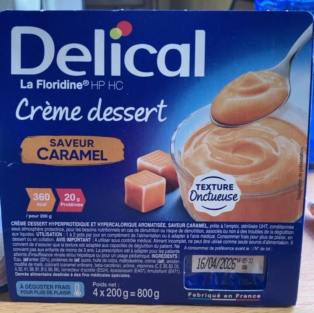Crème dessert saveur Caramel