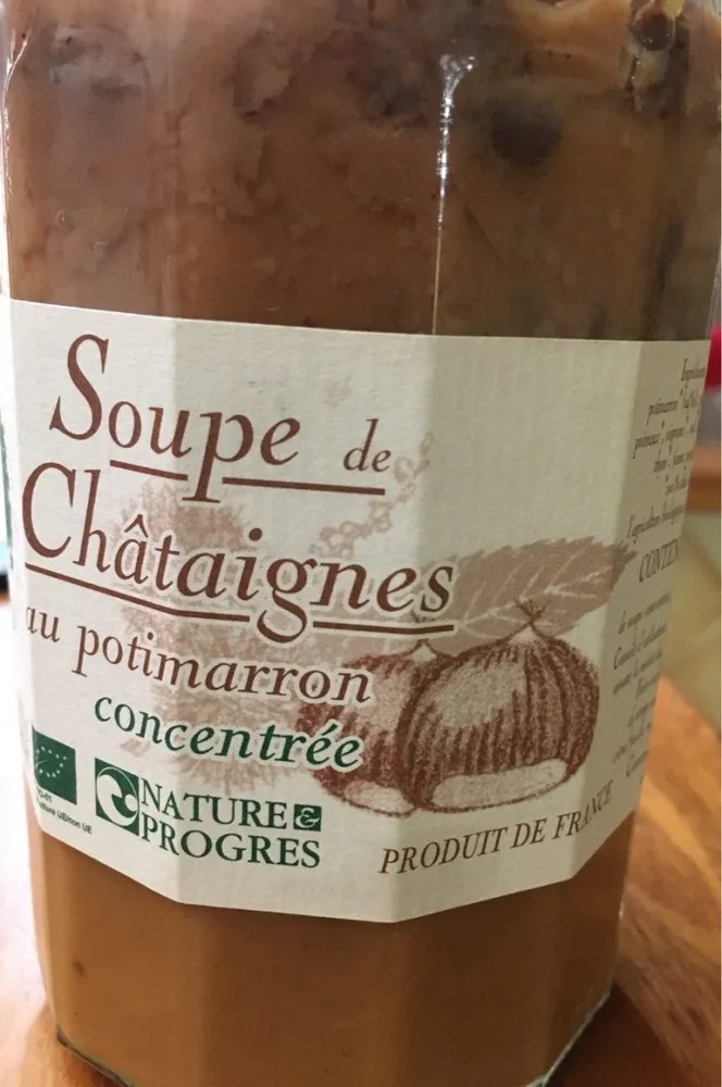 Soupe de chataigne au potimarron concentrée