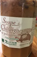 Soupe de chataigne au potimarron concentrée