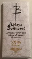 Chocolat noir au eclat de feves de cacao