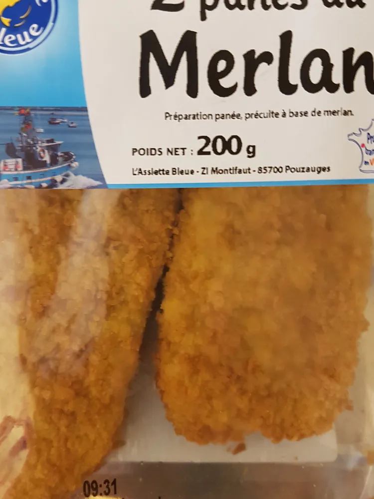 200G Croq Pane Au Merlan Assiette B Leue