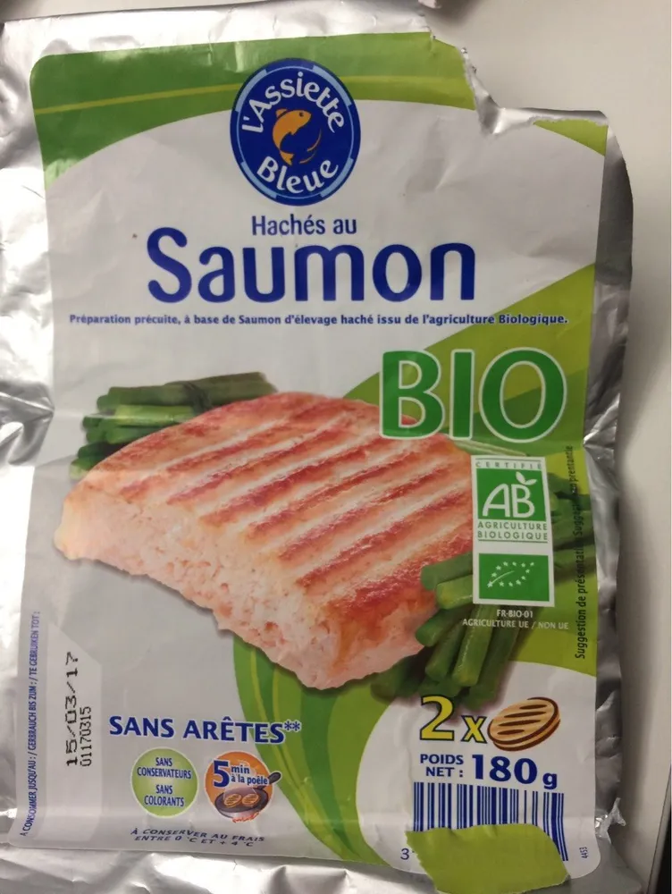 Hachés de saumon Bio