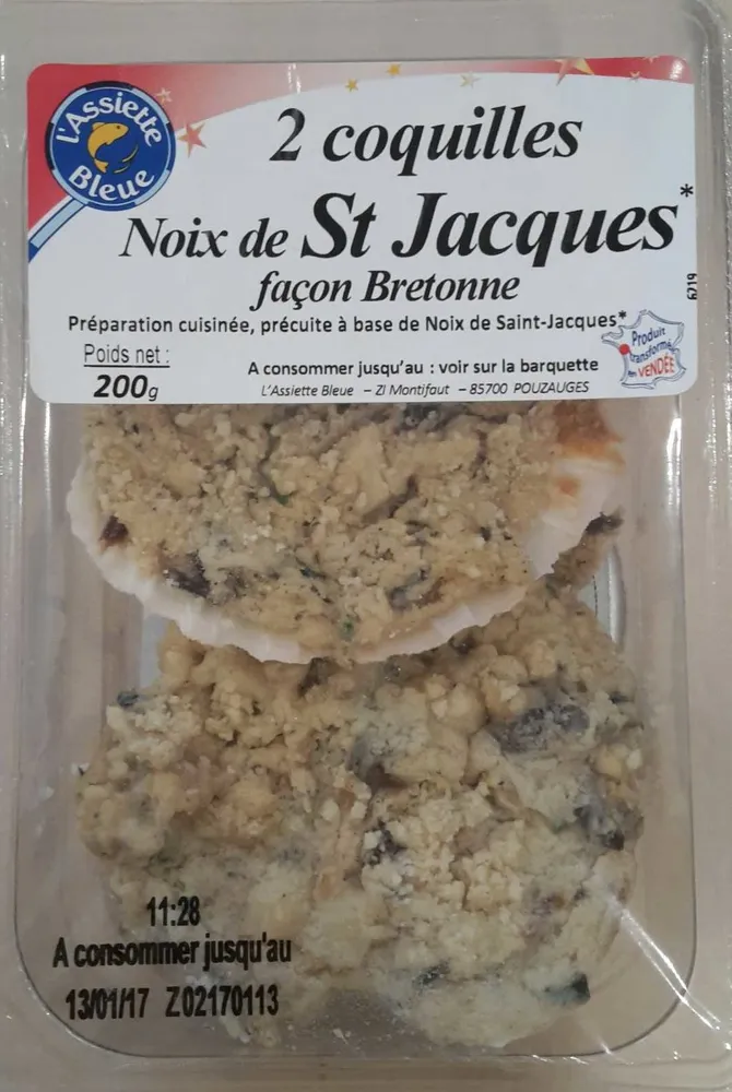 Noix de St Jacques façon Bretonne