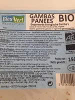Gambas panées Bio