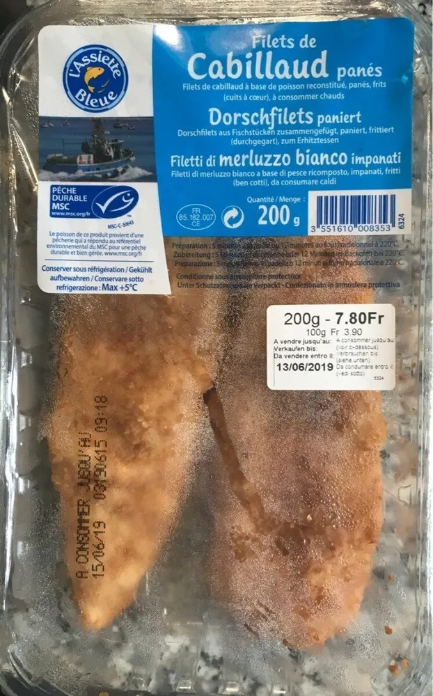 Filets de cabillaud