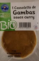 Cassolette Gambas sauce curry