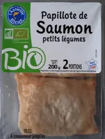 Papillote de saumon et petits légumes