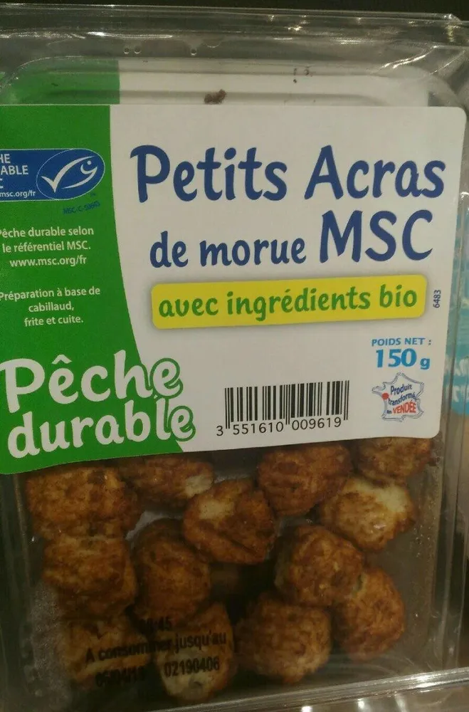Petits acras de morue MSC