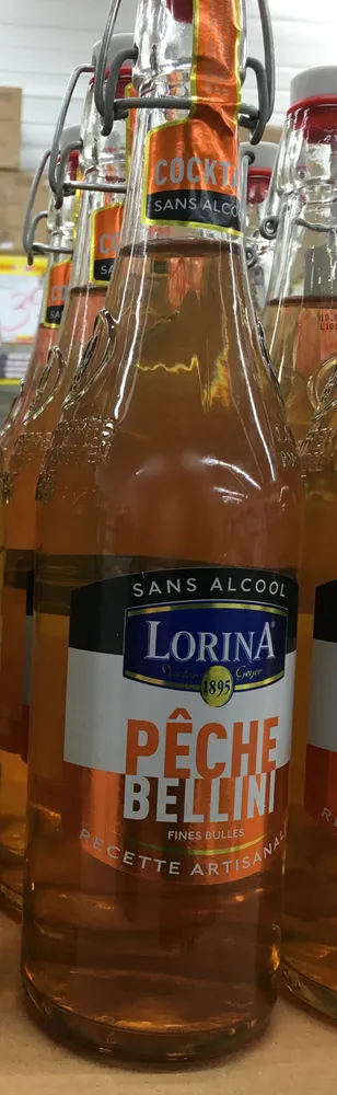 Pêche Bellini fines bulles sans alcool