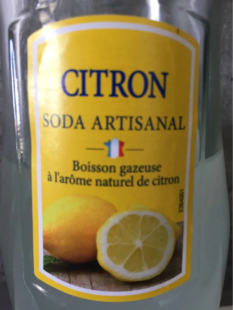 Citron soda artisanal