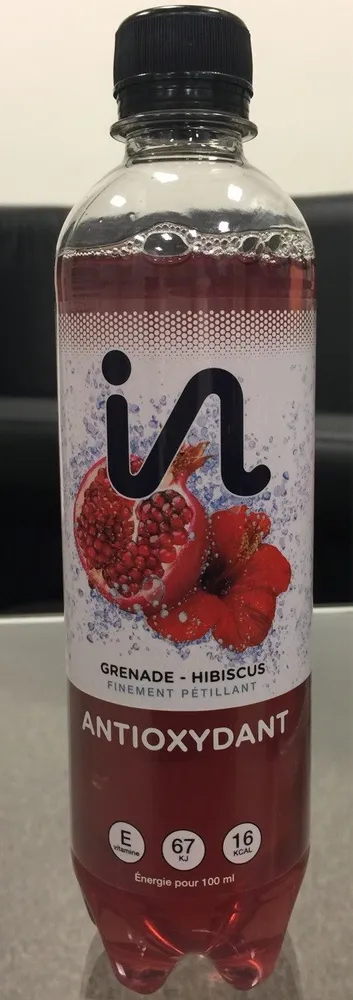 Boisson petillante aux saveurs de Grenade Hibiscus Vitamine E