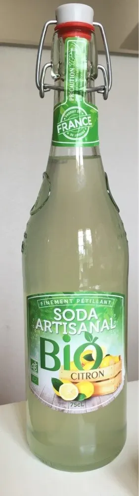 Soda artisanal bio citron