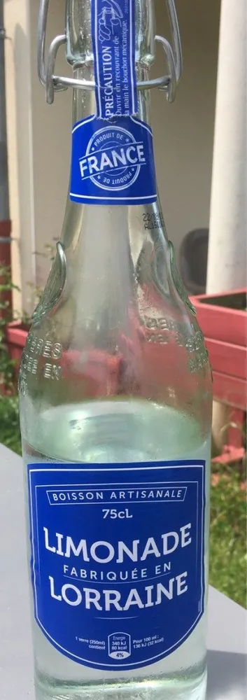 Limonade fabriquée en Lorraine