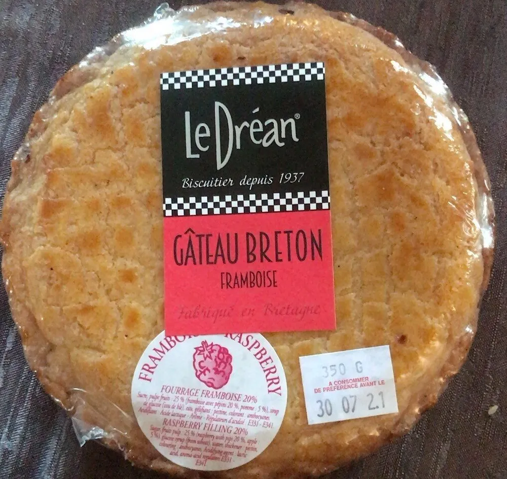 Gateau breton framboise