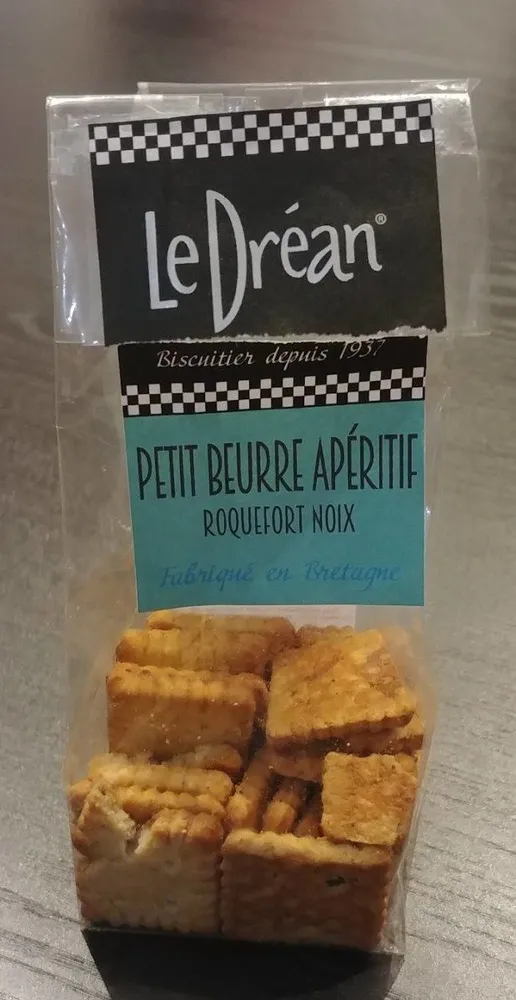 Petit beurre apéritif roquefort et noix