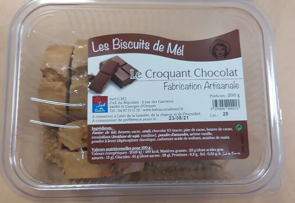 Le croquant chocolat