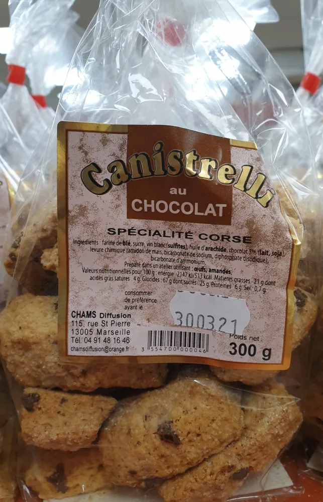 Canistrelli au chocolat