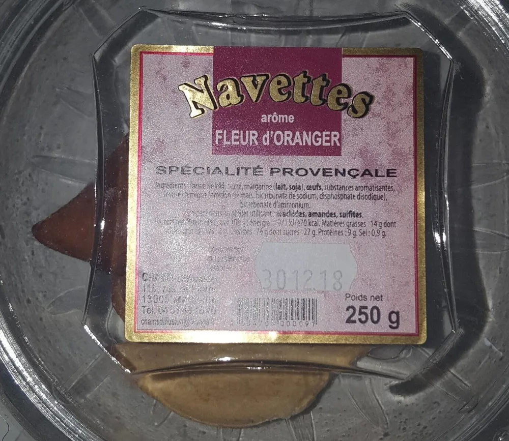 Navettes arôme fleur d'Oranger