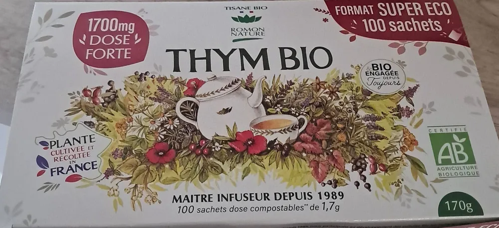 Infusion thym bio