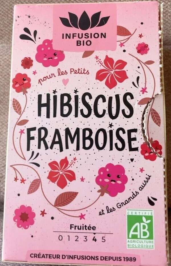 Infusion hibiscus framboise